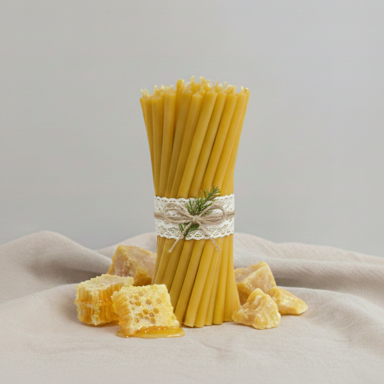 Beeswax Church Candles