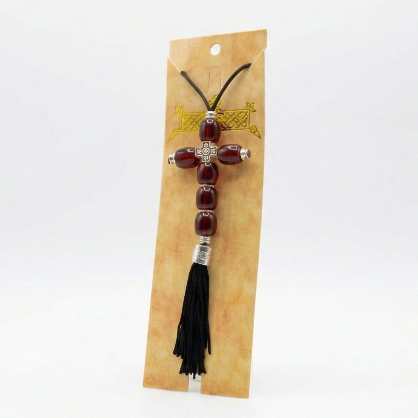 Cross-shaped car rearview mirror pendant