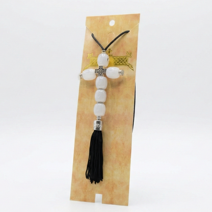 Cross-shaped car rearview mirror pendant
