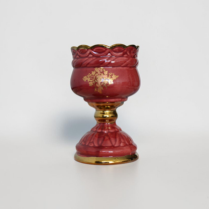 Ceramic Lampada with Gold Decal