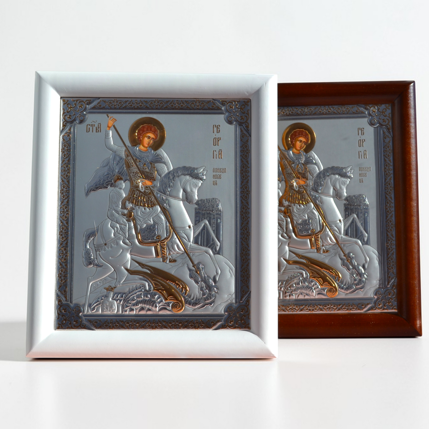 Saint George the Victorious Icon in Kiot 18x21