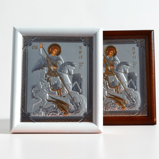 Saint George the Victorious Icon in Kiot 18x21
