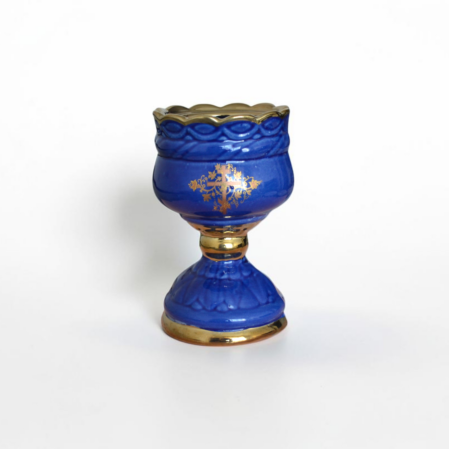 Ceramic Lampada with Gold Decal