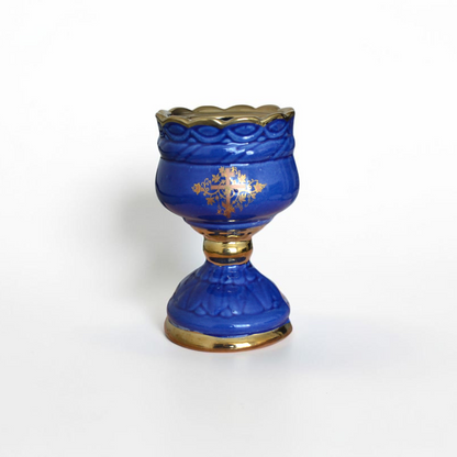 Ceramic Lampada with Gold Decal