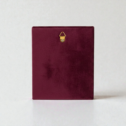 Saint Nicholas Icon in Velvet Frame 18x21 cm