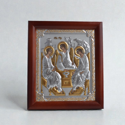 Икона Святая Троица в киоте 18x21 см