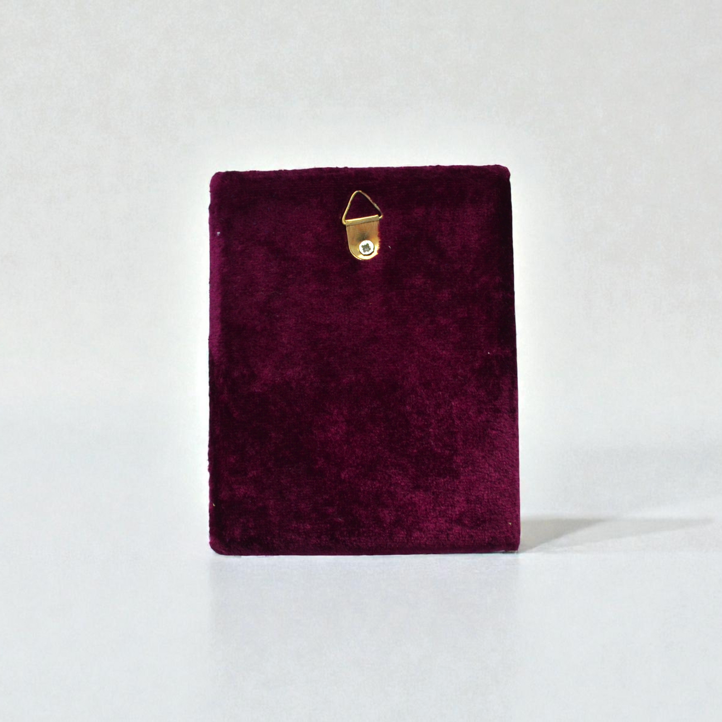 Saint George the Victorious Icon in Velvet Frame 9x12 cm