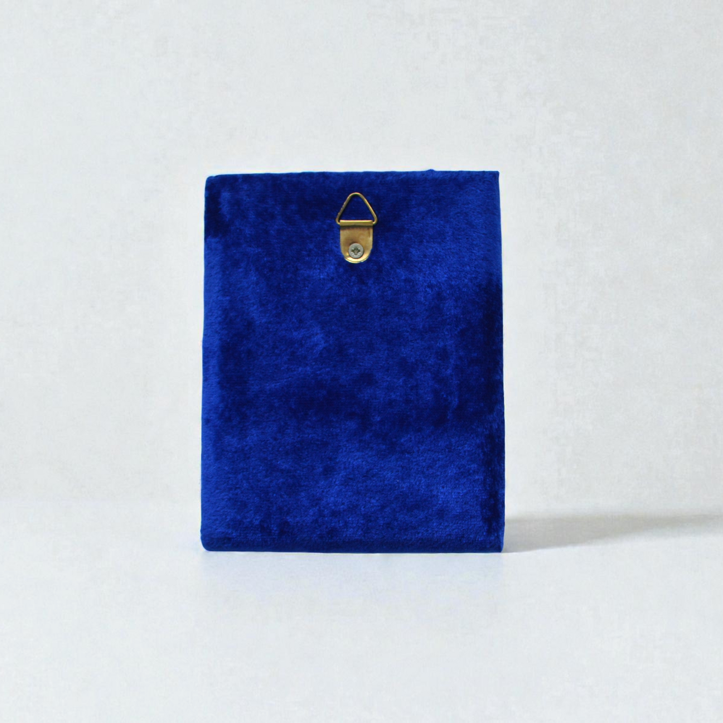 Saint George the Victorious Icon in Velvet Frame 9x12 cm