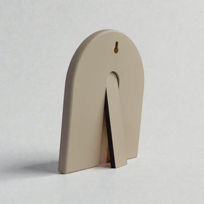 Saint Nicholas arched wooden icon 20x17 cm