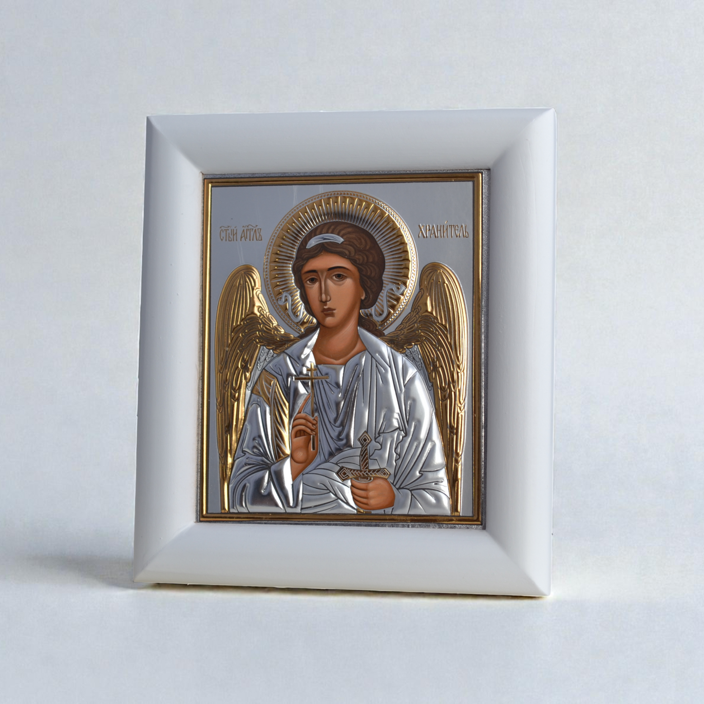 Guardian Angel Silver Icon in Kiot 13х15