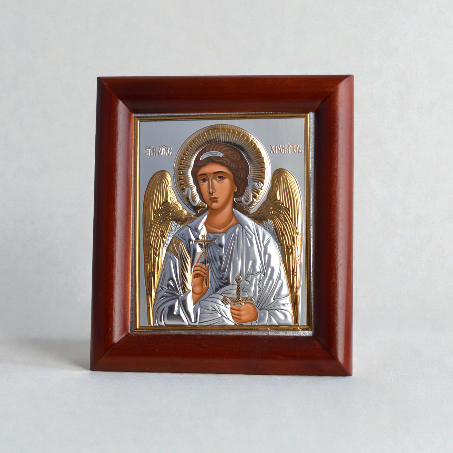 Guardian Angel Silver Icon in Kiot 13х15