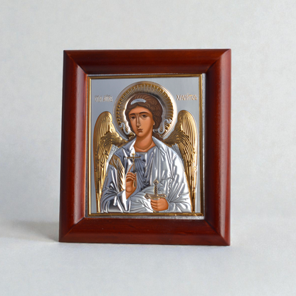 Guardian Angel Silver Icon in Kiot 13х15