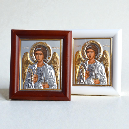 Guardian Angel Silver Icon in Kiot 13х15