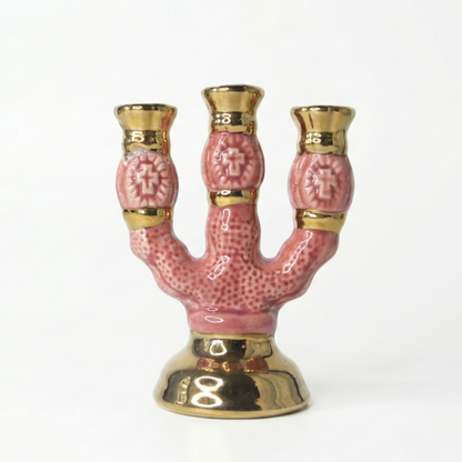 Ceramic Three-Candle Holder
