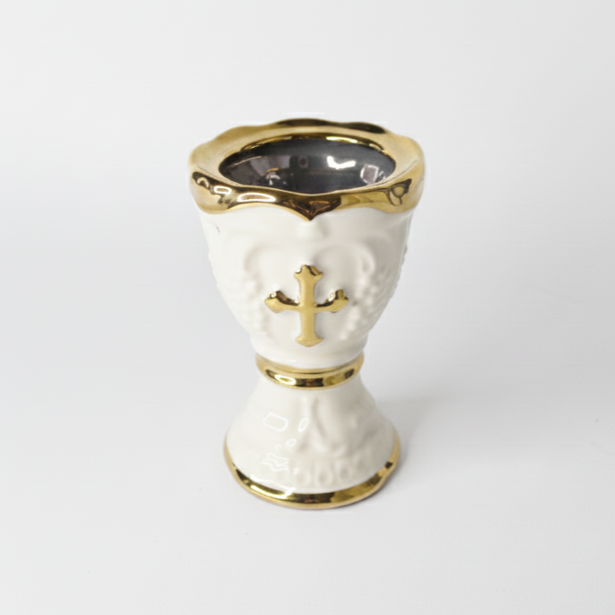 White Ceramic Lampada